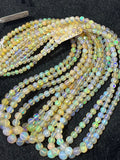 Ethiopian Opal faceted Round 4-7M Beads,16 Inches Strand,Superb Quality,Natural Ethiopian Opal faceted,Precious gemstone, graduated strand