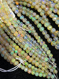 Ethiopian Opal faceted Round 4-7M Beads,16 Inches Strand,Superb Quality,Natural Ethiopian Opal faceted,Precious gemstone, graduated strand