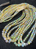 Ethiopian Opal faceted Round 4-7M Beads,16 Inches Strand,Superb Quality,Natural Ethiopian Opal faceted,Precious gemstone, graduated strand