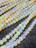 Ethiopian Opal faceted Round 4-7M Beads,16 Inches Strand,Superb Quality,Natural Ethiopian Opal faceted,Precious gemstone, graduated strand