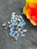 Labradorite Marquise 5X10MM,Natural Blue Fire Cabs , Gemstone cabs, pack of 8 pc,