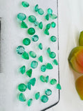 Emerald dark Round 3.5MM Faceted Cut -Natural Emerald Cut loose Stone - Origin Zambia, pack of 4 pc