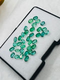 Emerald 5x6 MM Oval Faceted Cut - Pack of 1 Pcs - Natural Emerald Cut loose Stone - Origin Zambia, AAA grade