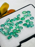 Emerald 4X6 MM Oval Faceted Cut  - Pack of 1 Pcs - Natural Emerald Cut loose Stone  - Origin Zambia,AAA grade