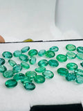Emerald 5x6 MM Oval Faceted Cut - Pack of 1 Pcs - Natural Emerald Cut loose Stone - Origin Zambia, AAA grade