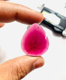 Garnet Rose Cut Stone - Code J1- J6 - Garnet Faceted Polki - Garnet Earring Stones AAA Quality- Best for Jewelry making- One Side Cutting