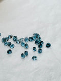 London Blue Topaz 3MM Faceted Round - AAA Quality - Pack 6 Piece - Natural London Blue Topaz Stone - Loose gemstone