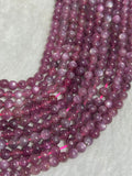 Ruby Round Beads 5mm size • Natural Gemstone Beads • 16 Inch length • Natural Ruby Beads, origin Mozambique.