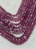 Ruby Round Beads 5mm size • Natural Gemstone Beads • 16 Inch length • Natural Ruby Beads, origin Mozambique.