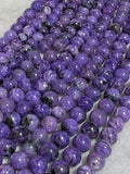 Charoite 8MM Round Beads, Length 16" - AAA Quality - Gemstone Beads - Wholesale Price - Charoite Beads Origin Russia