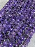 Charoite Round Beads- 8MM Size- Length 40 cm - AAA Quality - Gemstone Beads - Charoite Beads Origin Russia