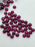 5MM Garnet Round Cabs, Pack of 8 Pc, Good quality Cabochons , natural red garnet , red garnet cabs