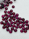 4MM Garnet Round Cabs, Pack of 10 Pc, Good quality Cabochons , natural red garnet , red garnet cabs