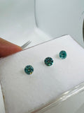 5MM Blue Moissanite faceted round , Pack of 1 PCs, Moissanite faceted with certificate, clarity VVS1