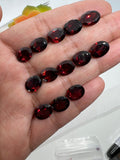 Garnet Oval Faceted 8X10mm size cut stone - Natural Mozambique Garnet Loose Stone - AAA Quality Stones- Pack of 1 Piece