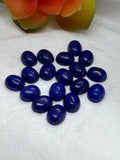 8X10MM Lapis Lazuli Cabochon | Pack of 5 Pcs | AAA Quality | Lapis Cabochons | Lapis oval Cabochons | Lapis Golden Pyrite,