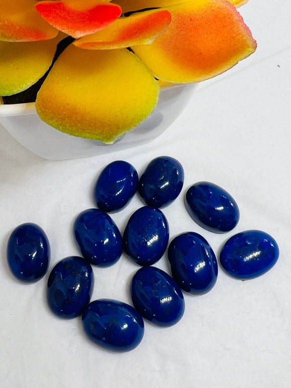 13X18 MM Lapis Lazuli Cabochon | Pack of 1 Pcs | AAA Quality | Lapis Cabochons | Lapis oval Cabochons | Lapis Golden Pyrite,