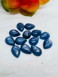 Kyanite 10X14MM Pear Cabochons, Kyanite Cabs, Super Fine Quality Cabs,Pack of 4 pc.