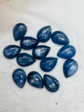 Kyanite 10X14MM Pear Cabochons, Kyanite Cabs, Super Fine Quality Cabs,Pack of 4 pc.