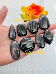 Hypersthene Cabochon Code A24-A31~Good Quality - Natural Hypersthene Cabochon