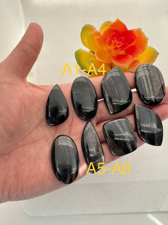 Hypersthene Cabochon Code A1-A8~Good Quality - Natural Hypersthene Cabochon