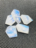 Moonstone Faceted Fancy shape, AAA Quality Moonstone Faceted -size 8X12 approx Pack of 5 Piece, loose cut stone.code#F3