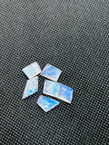 Moonstone Faceted Fancy shape, AAA Quality Moonstone Faceted -size 8X12 approx Pack of 6 Piece, loose cut stone.code#F6