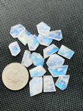 Moonstone Faceted Fancy shape, AAA Quality Moonstone Faceted -size 8X12 approx Pack of 16 Pieces, loose cut stone.code#F11