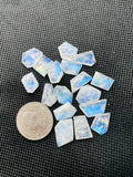 Moonstone Faceted Fancy shape, AAA Quality Moonstone Faceted -size 8X12 approx Pack of 16 Pieces, loose cut stone.code#F11