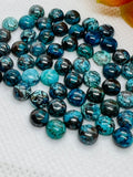 6MM Chrysocolla Round cabochon , (pack of 5 Pc)natural chrysocolla cabs. gemstone cabs. AAA quality cabs.