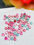 Tourmaline cabs 3MM Multi Color Cabochon ,Tourmaline gemstone loose cabs , Tourmaline cabs , Pack of 8Pcs, AAA Quality