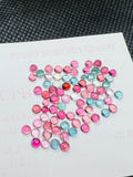 Tourmaline cabs 3MM Multi Color Cabochon ,Tourmaline gemstone loose cabs , Tourmaline cabs , Pack of 8Pcs, AAA Quality