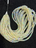 Ethiopian Opal faceted Round 4-7M Beads,16 Inches Strand,Superb Quality,Natural Ethiopian Opal faceted,Precious gemstone, graduated strand