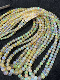 Ethiopian Opal faceted Round 4-7M Beads,16 Inches Strand,Superb Quality,Natural Ethiopian Opal faceted,Precious gemstone, graduated strand