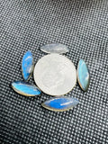 Labradorite Marquise Cabs. Size 7X20MM Natural Blue Fire Cabs , Gemstone cabs, pack of 5 pc, code M3