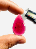 Garnet Rose Cut Stone - Code J13- J18 - Garnet Faceted Polki - Garnet Earring Stones AAA Quality- Best for Jewelry making- One Side Cutting