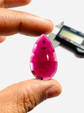 Garnet Rose Cut Stone - Code J13- J18 - Garnet Faceted Polki - Garnet Earring Stones AAA Quality- Best for Jewelry making- One Side Cutting