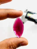 Garnet Rose Cut Stone - Code J25- J30 - Garnet Faceted Polki - Garnet Earring Stones AAA Quality- Best for Jewelry making- One Side Cutting