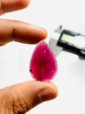 Garnet Rose Cut Stone - Code J25- J30 - Garnet Faceted Polki - Garnet Earring Stones AAA Quality- Best for Jewelry making- One Side Cutting