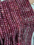 Pink Tourmaline 5MM Smooth Round beads. Fine quality beads , Length 15 Inch, origin Tanzania, Genuine Pink tourmaline beads.