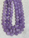 Lavender Amethyst 14MM  Round Beads, -light Purple Color Beads- Good Quality Length 15.5 Inch, Origin Brazil.