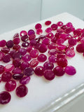 5MM Ruby round Faceted, Natural Ruby Pack of 4 Pc. genuine Ruby loose stone.