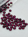 4MM Garnet Round Cabs, Pack of 10 Pc, Good quality Cabochons , natural red garnet , red garnet cabs