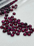 5MM Garnet Round Cabs, Pack of 8 Pc, Good quality Cabochons , natural red garnet , red garnet cabs