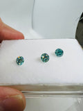 5MM Blue Moissanite faceted round , Pack of 1 PCs, Moissanite faceted with certificate, clarity VVS1