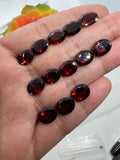 Garnet Oval Faceted 8X10mm size cut stone - Natural Mozambique Garnet Loose Stone - AAA Quality Stones- Pack of 1 Piece