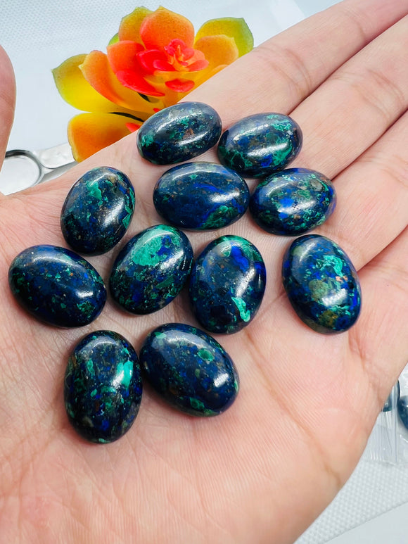 Azurite 13x18mm cabochon, - Pack of 1 Pcs - AAA Quality -Azurite cabochons -