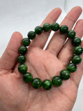 Chrome Diopside 10.70 MM Round bracelet, Very good quality Stretch Bracelet,  length 7.5”, code #1