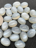 Moonstone Oval 10X14 MM Cabs • Pack of 4Pcs • Natural White Moonstone Cabochons, oval cabs