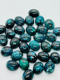 Chrysocolla Cabochon 8X10mm Size - Pack of 4 Pcs - AAA Quality - Natural chrysocolla cabs - Chrysocolla Oval Cabochon